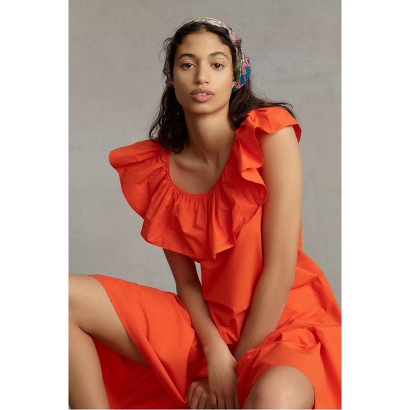 Anthropologie WHIT TWO Flouncy Ruffled Maxi Dress NWT SZ 1X - Picture 6 of 16